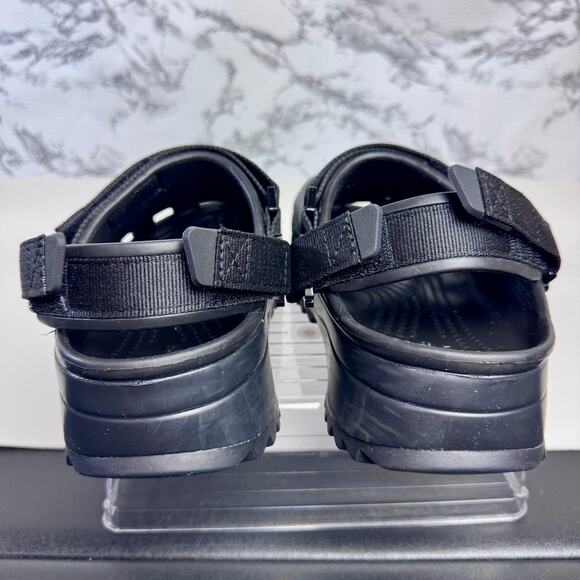 Crocs Classic Hiker Clogs Womens Size 6 Mens Size 4 Black Slip On Platform Slide - Picture 6 of 11